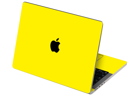 MacBook PRO 16  (2021) GLOSSY Lemon Yellow Skin For Cheap