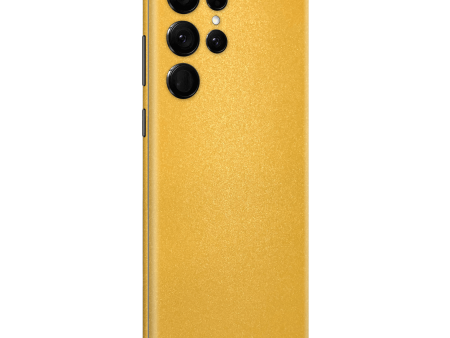 Samsung Galaxy S22 ULTRA YELLOW MATT Metallic Skin Online now