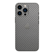 iPhone 13 PRO 3D Textured CARBON Fibre Skin - Metallic Grey Supply