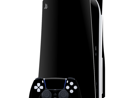 PlayStation 5 (PS5) DISC Edition High Gloss JET BLACK Skin Online