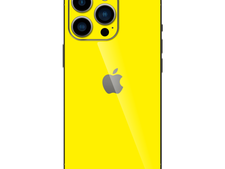 iPhone 14 PRO GLOSSY Lemon Yellow Skin Online now