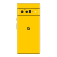 Google Pixel 6 PRO GLOSSY Golden Yellow Skin For Cheap