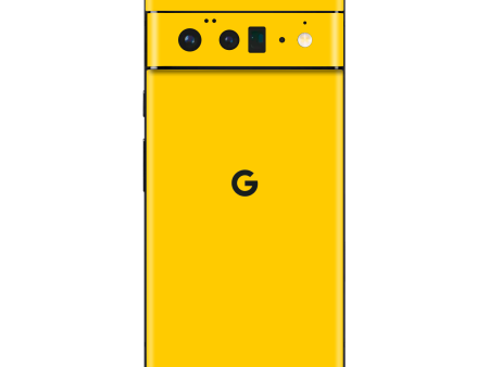 Google Pixel 6 PRO GLOSSY Golden Yellow Skin For Cheap