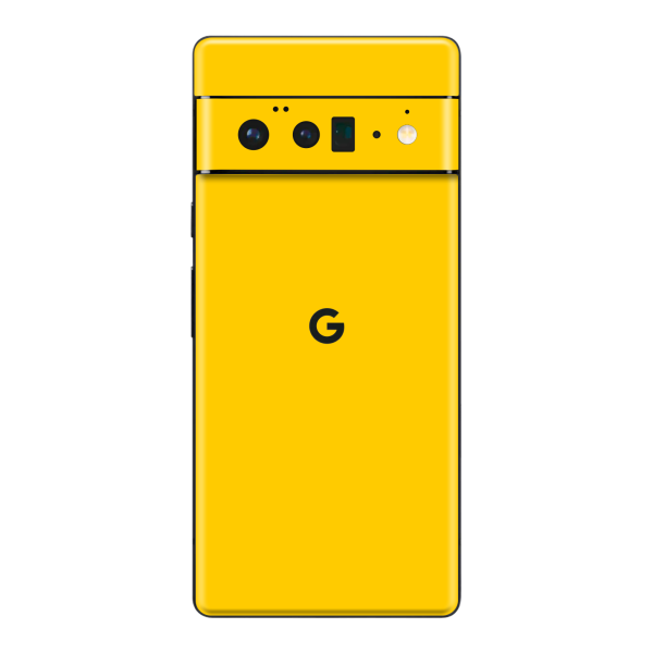 Google Pixel 6 PRO GLOSSY Golden Yellow Skin For Cheap