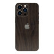 iPhone 14 PRO LUXURIA Textured DARK WALNUT Skin For Sale