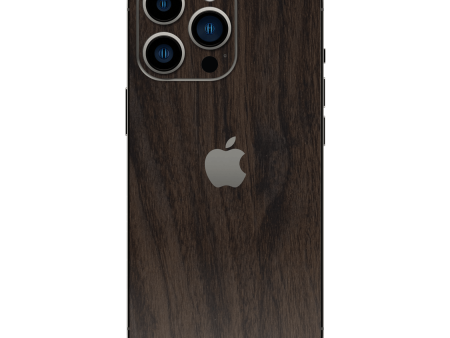 iPhone 14 PRO LUXURIA Textured DARK WALNUT Skin For Sale