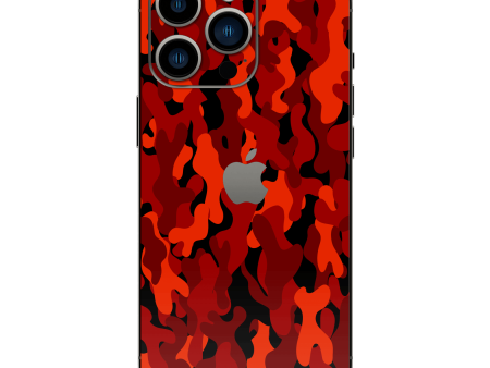 iPhone 15 PRO SIGNATURE Fire CAMO Skin Discount