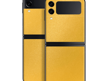 Samsung Galaxy Z Flip 3 YELLOW MATT Metallic Skin Fashion