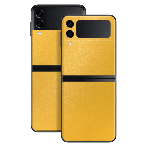 Samsung Galaxy Z Flip 3 YELLOW MATT Metallic Skin Fashion