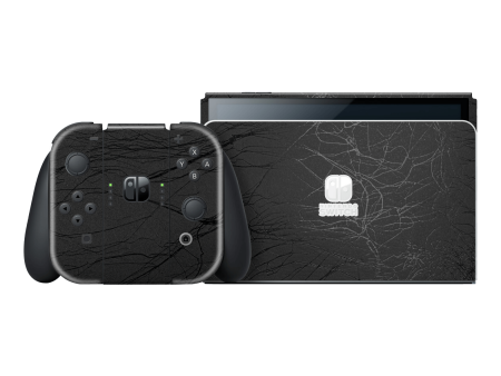 Nintendo Switch OLED LUXURIA BLACK WEB Textured Skin on Sale