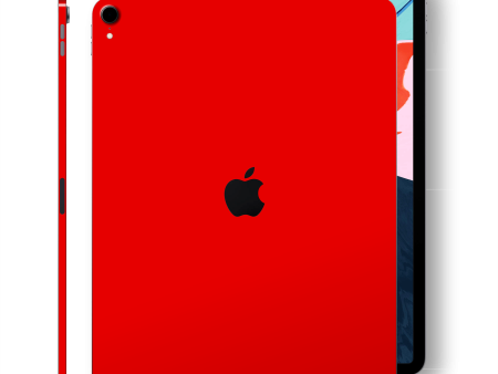 iPad PRO 12.9-inch Glossy BRIGHT RED Skin (3rd Gen, 2018) Sale