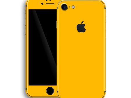 iPhone 8 GLOSSY Golden Yellow Skin Supply