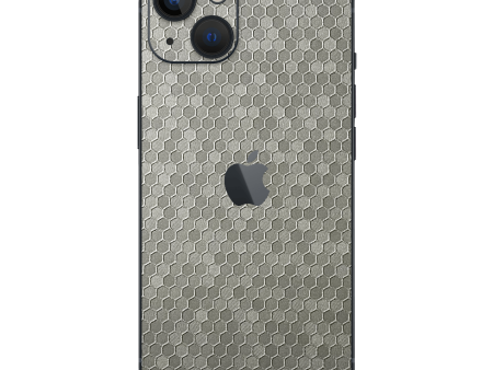 iPhone 14 LUXURIA SILVER HONEYCOMB 3D TEXTURED Skin Hot on Sale