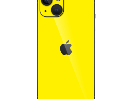 iPhone 13 GLOSSY Lemon Yellow Skin on Sale