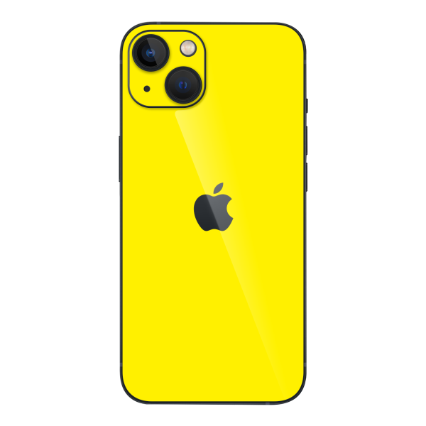 iPhone 13 GLOSSY Lemon Yellow Skin on Sale