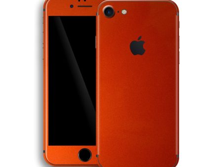 iPhone 8 GLOSSY FIERY ORANGE TUNING Metallic Skin Supply