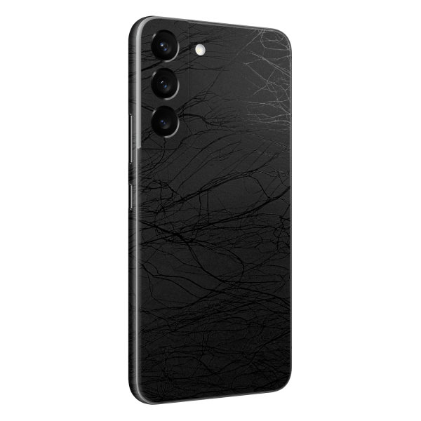 Samsung Galaxy S22+ PLUS LUXURIA BLACK WEB Skin For Cheap