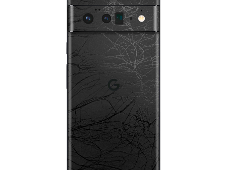 Google Pixel 6 PRO LUXURIA BLACK WEB Textured Skin For Cheap