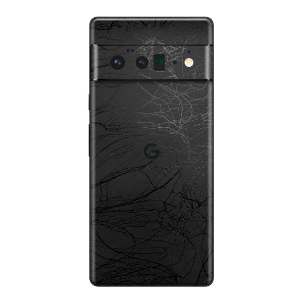 Google Pixel 6 PRO LUXURIA BLACK WEB Textured Skin For Cheap