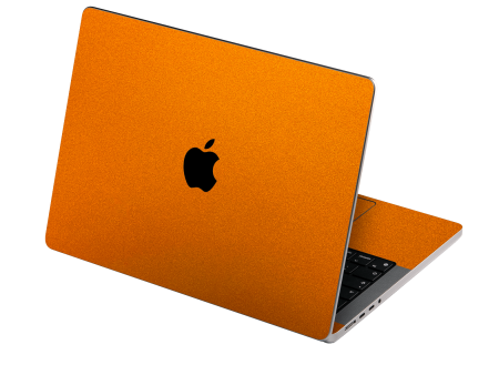 MacBook PRO 16  (2021) GLOSSY FIERY ORANGE TUNING Metallic Skin Hot on Sale