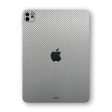 iPad PRO 12.9  (2021) Textured CARBON Fibre Skin - Grey Metallic Discount