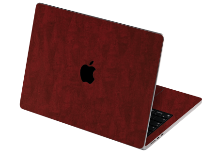 MacBook AIR 15  (2023 2024) LUXURIA Scarlet Satin Wood Skin For Cheap