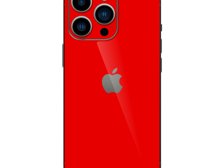 iPhone 14 PRO GLOSSY Bright Red Skin Online Hot Sale