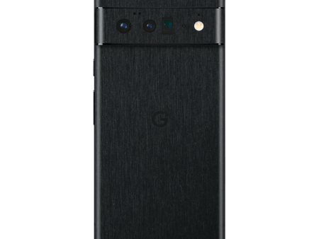 Google Pixel 6 PRO BRUSHED BLACK Metallic Skin For Sale