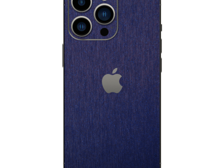 iPhone 14 Pro MAX BRUSHED BLUE Metallic Skin For Cheap