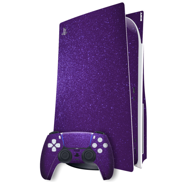 PlayStation 5 (PS5) DISC Edition DIAMOND PURPLE Skin Cheap