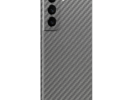 Samsung Galaxy S22 Textured CARBON Fibre Skin - Metallic GREY Online Hot Sale