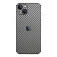 iPhone 13 MINI 3D Textured CARBON Fibre Skin - Metallic Grey Fashion