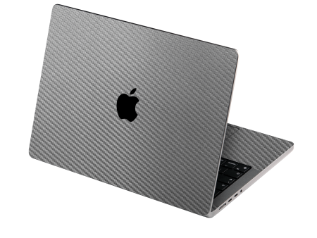 MacBook PRO 16  (2021) 3D Textured CARBON Fibre Skin - Metallic Grey Supply