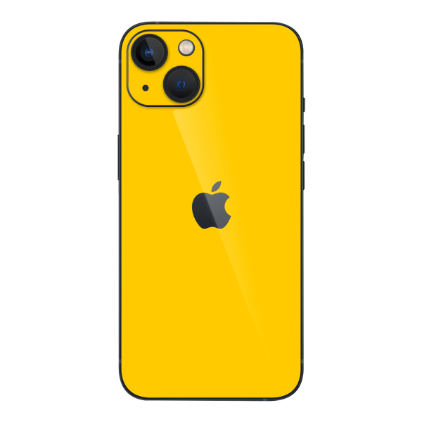 iPhone 14 GLOSSY Golden Yellow Skin For Cheap