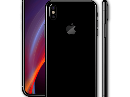 iPhone XS LUXURIA High Gloss JET BLACK Skin Cheap