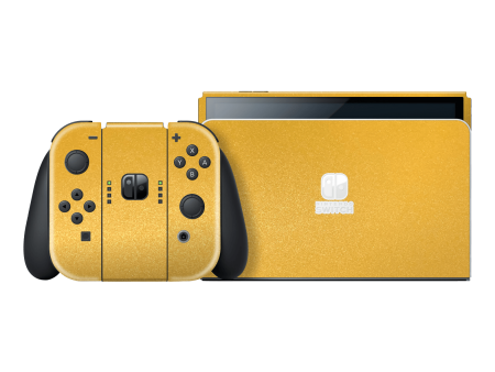 Nintendo Switch OLED YELLOW MATT Metallic Skin Online Hot Sale