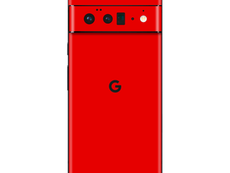 Google Pixel 6 PRO GLOSSY Bright Red Skin Online Hot Sale