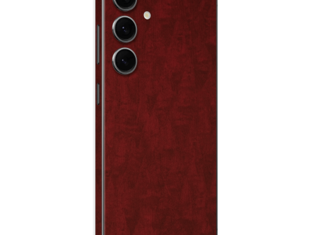 Samsung Galaxy S24(FE) LUXURIA Scarlet Satin Wood Skin Online