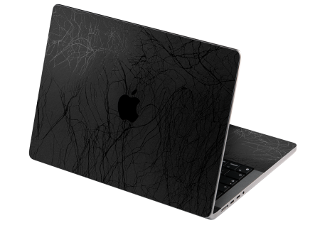 MacBook PRO 16  (2021) LUXURIA BLACK WEB Textured Skin For Discount