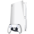 PlayStation 5 (PS5) DISC Edition GLOSSY JET WHITE Skin For Discount