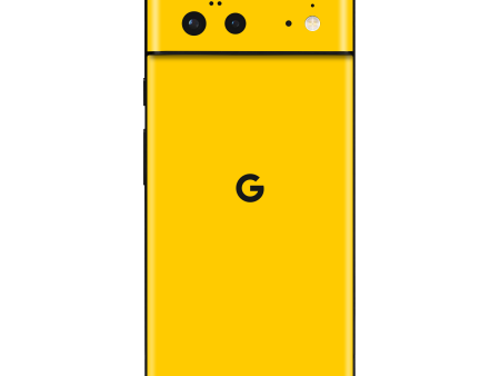 Google Pixel 6 GLOSSY Golden Yellow Skin Online now