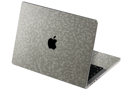 MacBook PRO 16  (2021) LUXURIA SILVER HONEYCOMB 3D TEXTURED Skin For Sale