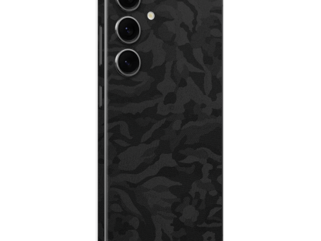 Samsung Galaxy S24(FE) Luxuria BLACK CAMO 3D TEXTURED Skin Fashion