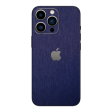 iPhone 13 PRO BRUSHED BLUE Metallic Skin For Discount