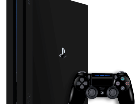 Playstation 4 PRO (PS4 Pro) GLOSSY BLACK Skin Online now