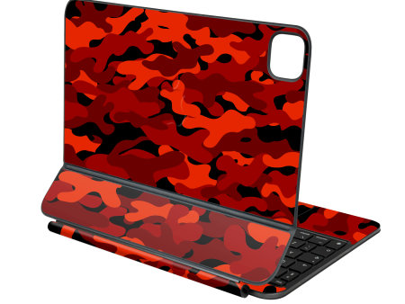 Magic Keyboard for iPad PRO 13” (M4, 2024) SIGNATURE Fire CAMO Skin Cheap