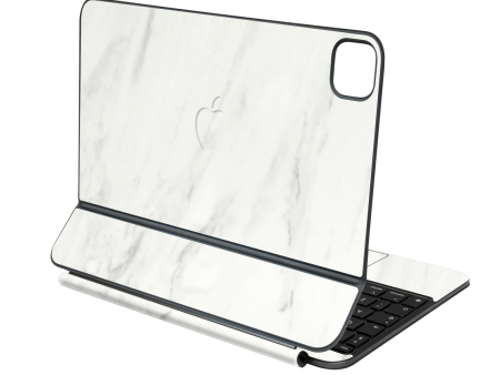 Magic Keyboard for iPad PRO 13” (M4, 2024) LUXURIA White MARBLE Skin on Sale