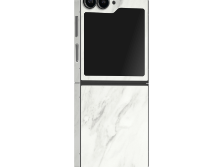 Samsung Z Flip 6 LUXURIA White MARBLE Skin Online