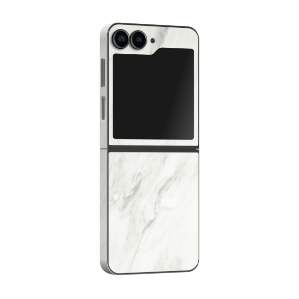 Samsung Z Flip 6 LUXURIA White MARBLE Skin Online