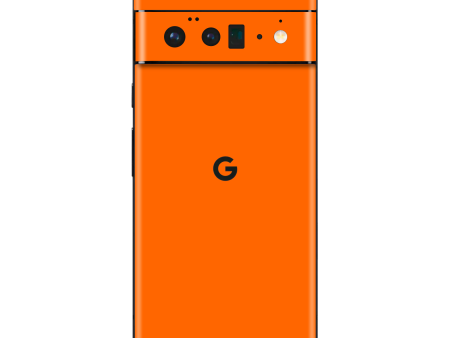 Google Pixel 6 PRO GLOSSY Orange Skin Fashion